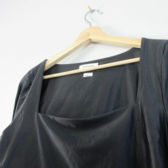 Babaton Black Long Sleeve Crop Top - Picture 7 of 10